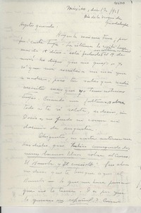 [Carta] 1951 dic. 12, México [a] Gabriela Mistral