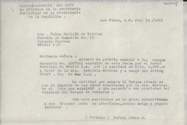 [Carta] 1951 dic. 14, México [a] Gabriela Mistral