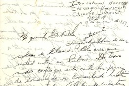 [Carta] 1939 ene. 3, Chicago, Illinois [a] Gabriela Mistral