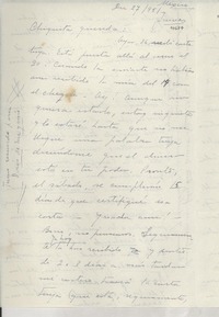 [Carta] 1951 dic. 27, México [a] Gabriela Mistral