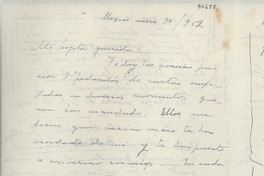 [Carta] 1952 ene. 30, México [a] Gabriela Mistral