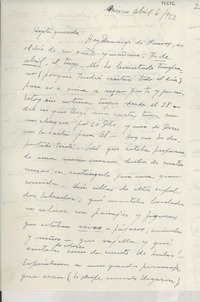 [Carta] 1952 abr. 6, México [a] Gabriela Mistral