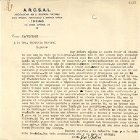 [Carta] 1951 jun. 14, Torino, [Italia] [a] Gabriela Mistral, Rapallo, [Italia]