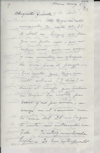 [Carta] 1952 mayo 5, México [a] Gabriela Mistral