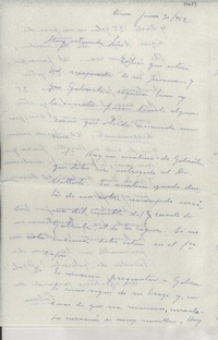 [Carta] 1952 jun. 20, Roma, [Italia] [a] Lía