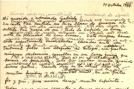 [Carta] 1948 oct. 11 [a] Gabriela Mistral