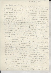 [Carta] 1952 dic. 21, París, [Francia] [a] Gabriela Mistral