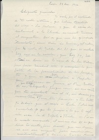 [Carta] 1952 dic. 24, París, [Francia] [a] Gabriela Mistral