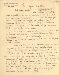 [Carta] 1945 ago. 7, San Felipe, [Chile] [a] [Gabriela Mistral]