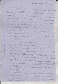 [Carta] 1953 ene. 25, Roma, [Italia] [a] Gabriela Mistral