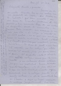 [Carta] 1953 feb. 28, Roma, [Italia] [a] Gabriela Mistral