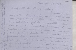 [Carta] 1953 feb. 28, Roma, [Italia] [a] Gabriela Mistral