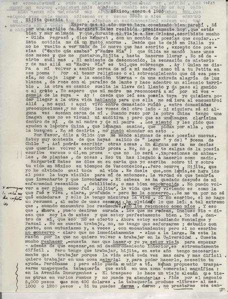 [Carta] 1955 ene. 4, México [a] Gabriela Mistral