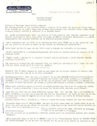 [Carta] 1951 feb. 23, Veracruz [a] Gabriela Mistral, Rapallo, Italia