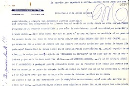 [Carta] 1951 mar. 3, Veracruz [a] Gabriela Mistral