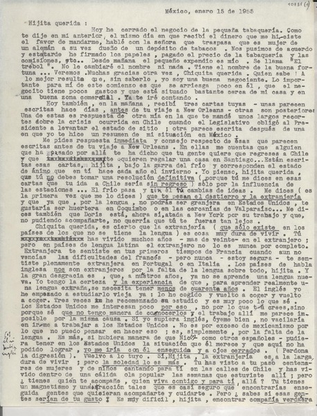 [Carta] 1955 ene. 15, México [a] Gabriela Mistral
