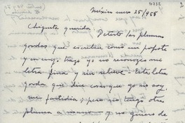 [Carta] 1955 ene. 25, México [a] Gabriela Mistral