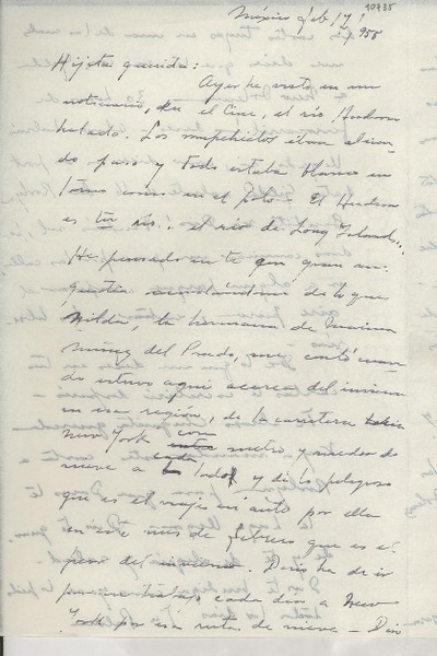 [Carta] 1955 feb. 17, México [a] Gabriela Mistral