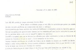 [Carta] 1952 jun. 7, Veracruz, [México] [a] Gabriela Mistral, Nápoles