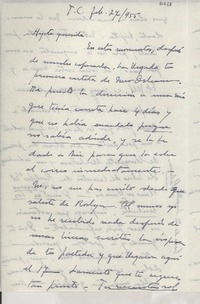 [Carta] 1955 feb. 27, México [a] Gabriela Mistral