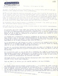[Carta] 1951 mar. 4, Veracruz [a] Gabriela Mistral