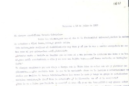 [Carta] 1952 jul. 218, Veracruz, [México] [a] Gabriela [Mistral]