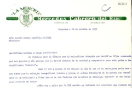 [Carta] 1952 oct. 28, Veracruz, [México] [a] Gabriela Mistral, Nápoles, [Italia]