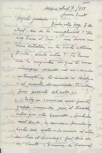 [Carta] 1955 abr. 7, México [a] Gabriela Mistral