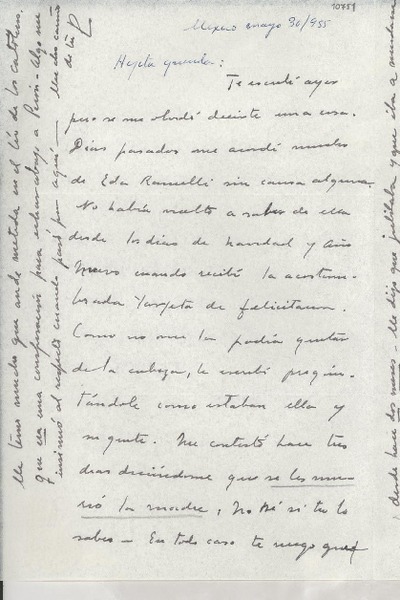 [Carta] 1955 mayo 30, México [a] Gabriela Mistral