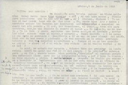 [Carta] 1955 jun. 9, México [a] Gabriela Mistral