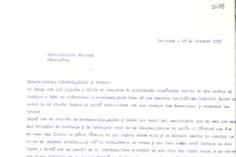 [Carta] 1953 feb. 25, Veracruz [a] Gabriela Mistral, Miami