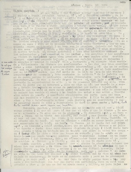 [Carta] 1955 jun. 19, México [a] Gabriela Mistral