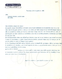 [Carta] 1953 ago. 12, Veracruz [a] Gabriela Mistral y Doris Dana, New York