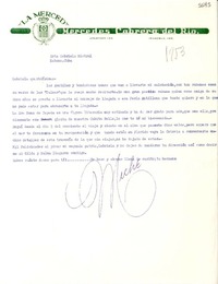 [Carta] [1953, Veracruz] [a] Gabriela Mistral, Habana, Cuba