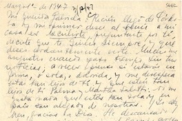 [Carta] 1947 mar. 1, [Uruguay] [a] Gabriela [Mistral]