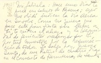 [Tarjeta] [1947?], [Uruguay] [a] Gabriela [Mistral]