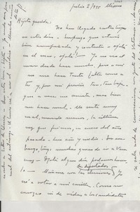 [Carta] 1955 jul. 2, México [a] Gabriela Mistral