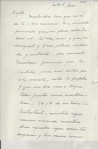 [Carta] 1955 jul. 6, México [a] Gabriela Mistral