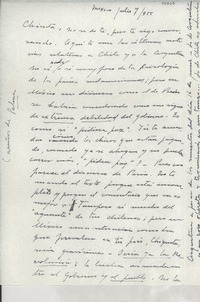 [Carta] 1955 jul. 7, México [a] Gabriela Mistral