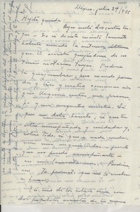 [Carta] 1955 jul. 24, México [a] Gabriela Mistral