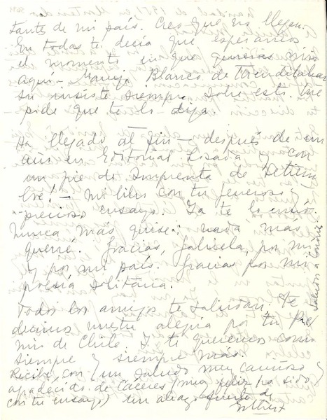 [Carta] 1951 dic. 25, Montevideo, [Uruguay] [a] Gabriela Mistral