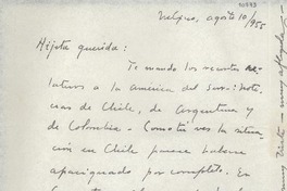 [Carta] 1955 ago. 10, México [a] Gabriela Mistral