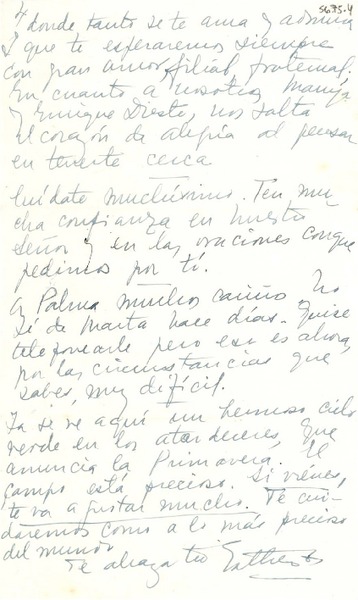 [Carta] 1952 ago. 19, [Uruguay] [a] Gabriela [Mistral]