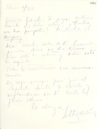 [Carta] 1953 feb. 2, [Uruguay] [a] Gabriela Mistral