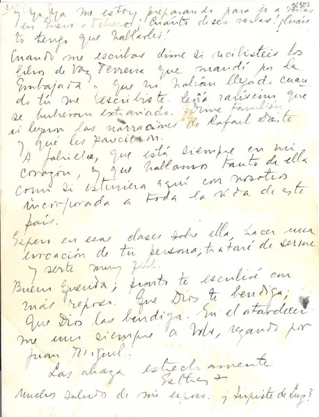 [Carta] 1944 oct. 20, Montevideo [a] Palma Guillén