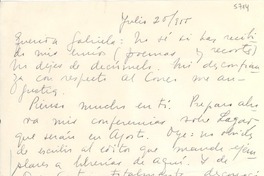 [Carta] 1955 jul. 20, [Uruguay] [a] Gabriela [Mistral]