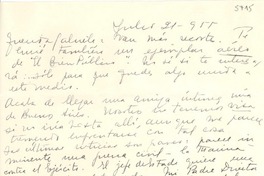 [Carta] 1955 jul. 21, [Uruguay] [a] Gabriela [Mistral]
