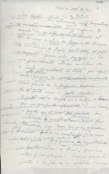 [Carta] 1955 sept. 22, México [a] Gabriela Mistral