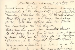 [Carta] 1956 dic. 25, Montevideo, [Uruguay] [a] Gabriela [Mistral]
