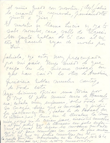 [Carta] [1954, Uruguay] [a] Gabriela Mistral